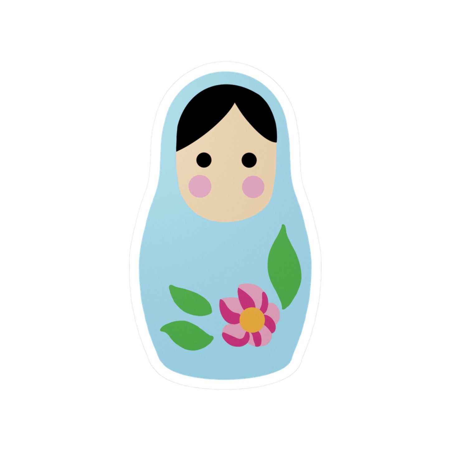 Matryoshka doll - Blue (Sticker)